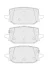 Комплект гальмівних колодок задн, NISSAN QASHQAI III, X-TRAIL IV 1.3H/1.5H 04.21- FERODO FDB5535 (фото 2)