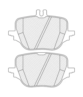 Комплект гальмівних колодок задн, MERCEDES C (W206), C T-MODEL (S206), CLE (A236), CLE (C236), E (W214), E ALL-TERRAIN (S214), E T-MODEL (S214), GLC (C254), GLC (X254), S (V223) 1.5H-4.0H 09.20- FERODO FDB5593