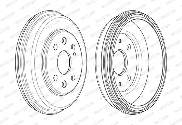 Гальмівний барабан задн MAZDA 2 1.3-1.6D 07.07- FERODO FDR329823 (фото 1)