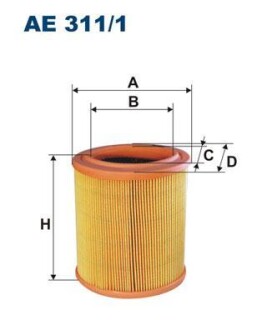 Фільтр повітряний FILTRON AE311/1