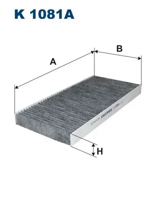 Фільтр салона вугільний FILTRON K1081A (фото 1)