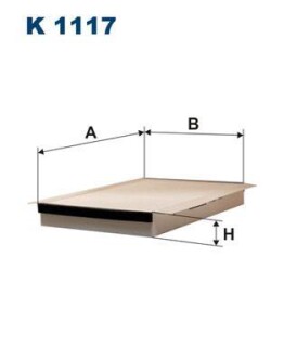 Фильтр, воздух во внутренном пространстве FILTRON K1117