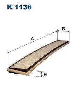 Фiльтр салону FILTRON K1136