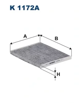 Фільтр салона вугільний FILTRON K1172A