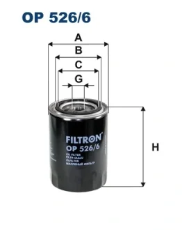 Фільтр масляний FILTRON OP526/6
