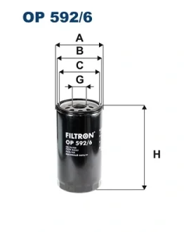 Фильтр масляный FILTRON OP 592/6