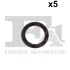 Прокладка компресора кондиціонера ущільнююча (к-кт 5 шт) VW Caddy III/IV 04-20 Fischer Automotive One (FA1) 076.788.005 (фото 1)