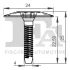 Кліпса кріплення молдинга (к-кт 5 шт) BMW 3 (F30/F80) 12-/4 (F36/F33) 14- Fischer Automotive One (FA1) 10-10009.5 (фото 2)