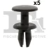Кліпса кріплення (к-кт 5 шт) BMW 3 (E46) 97- Fischer Automotive One (FA1) 10-20015.5 (фото 1)
