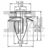 Кліпса кріплення обшивки (к-кт 5шт) BMW 5 (E39) 95-03 Fischer Automotive One (FA1) 10-40011.5 (фото 2)