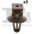 Кліпса кріплення (к-кт 5 шт) BMW 3 (E90/F30)/5 (E60/E63) 01- Fischer Automotive One (FA1) 10-40025.5 (фото 1)