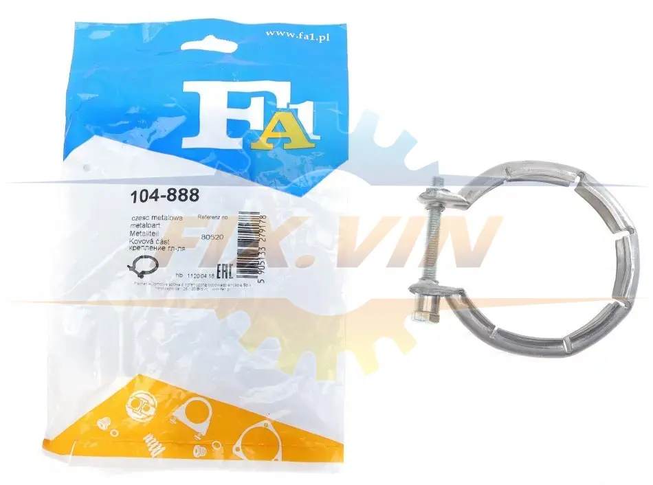 Хомут глушника FA1 Fischer Automotive One (FA1) 104-888 (фото 1)