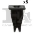 Кліпса кріплення молдинга (к-кт 5 шт) BMW 1 (E81/E87) 04-11 Fischer Automotive One (FA1) 10-60018.5 (фото 1)