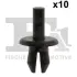 Кліпса кріплення обшивки (к-кт 10шт) Audi/Skoda/VW Fischer Automotive One (FA1) 11-20009.10 (фото 1)