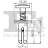 Кліпса кріплення (пістон) (к-кт 5шт) Citroen Berlingo/Opel Combo/Peugeot Partner 1.5/1.6 18- Fischer Automotive One (FA1) 11-30011.5 (фото 2)