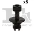 Кліпса кріплення (к-кт 5 шт) Audi Q5 10-17 Fischer Automotive One (FA1) 11-30013.5 (фото 1)