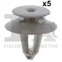 Кліпса кріплення обшивки (к-кт 5шт) VW Crafter 2.0/2.5 TDI 06-16 Fischer Automotive One (FA1) 11-40002.5 (фото 1)