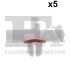 Кліпса кріплення (к-кт 5шт) VW Golf 74-84/Audi 80 72-78 Fischer Automotive One (FA1) 11-40046.5 (фото 1)