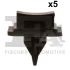 Кліпса кріплення молдингів скла лобового (к-кт 5шт) Ford Transit 00-06 Fischer Automotive One (FA1) 13-40018.5 (фото 1)