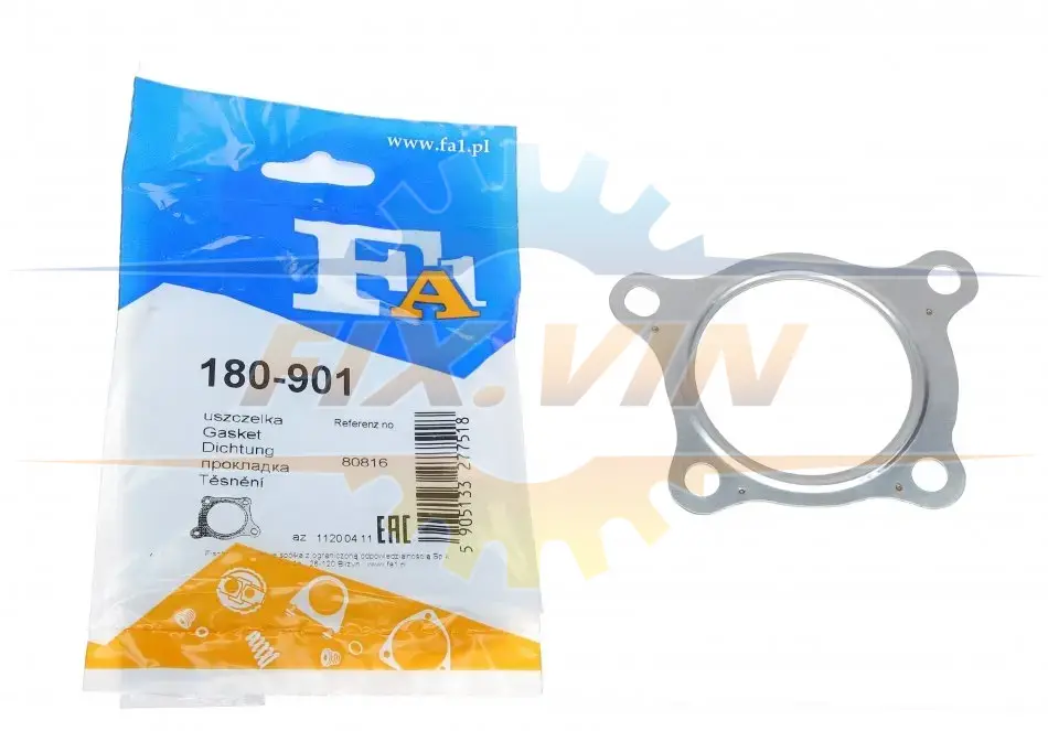 Прокладка труби вихлопної VW Caddy 1.2 TSI 10-15 FA1 Fischer Automotive One (FA1) 180-901 (фото 1)