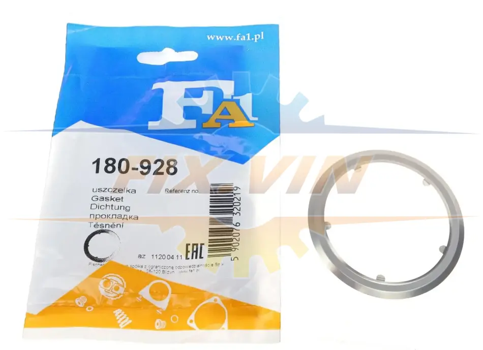 Прокладка вихлопної системи металева Fischer Automotive One (FA1) 180-928 (фото 1)