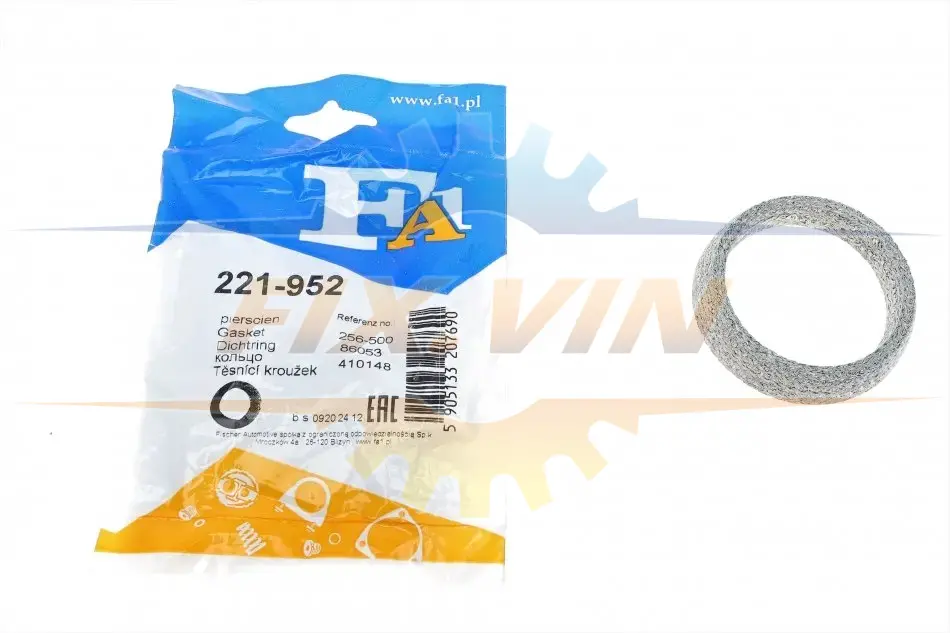 Прокладка вихлопної системи металева Fischer Automotive One (FA1) 221-952 (фото 1)