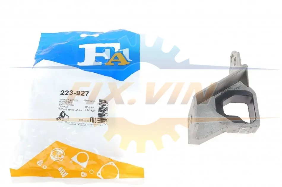 Кронштейн кріплення глушника Renault Clio II 1.0/1.9 dCi 99-05 (гумометалевий) FA1 Fischer Automotive One (FA1) 223-927 (фото 1)