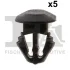 Кліпса кріплення обшивки дверей (к-кт 5шт) Dacia Duster 1.6 SCe 17- Fischer Automotive One (FA1) 22-40032.5 (фото 1)