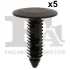 Кліпса (пістон) кріплення обшивки капоту (к-кт 5 шт) Chrysler Voyager 04-08 Fischer Automotive One (FA1) 25-10003.5 (фото 1)