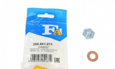 Пробка піддону автомобіля Fischer Automotive One (FA1) 256.851.011