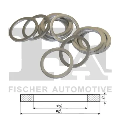 FISCHER Ущільнювальне кільце (мат. алюм.) 30*36*2 мм Fischer Automotive One (FA1) 262150010 (фото 1)