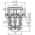 Кліпса кріплення накладки порога (к-кт 5шт) Fiat Sedici/Suzuki Swift/SX-4 05- Fischer Automotive One (FA1) 33-20007.5 (фото 2)