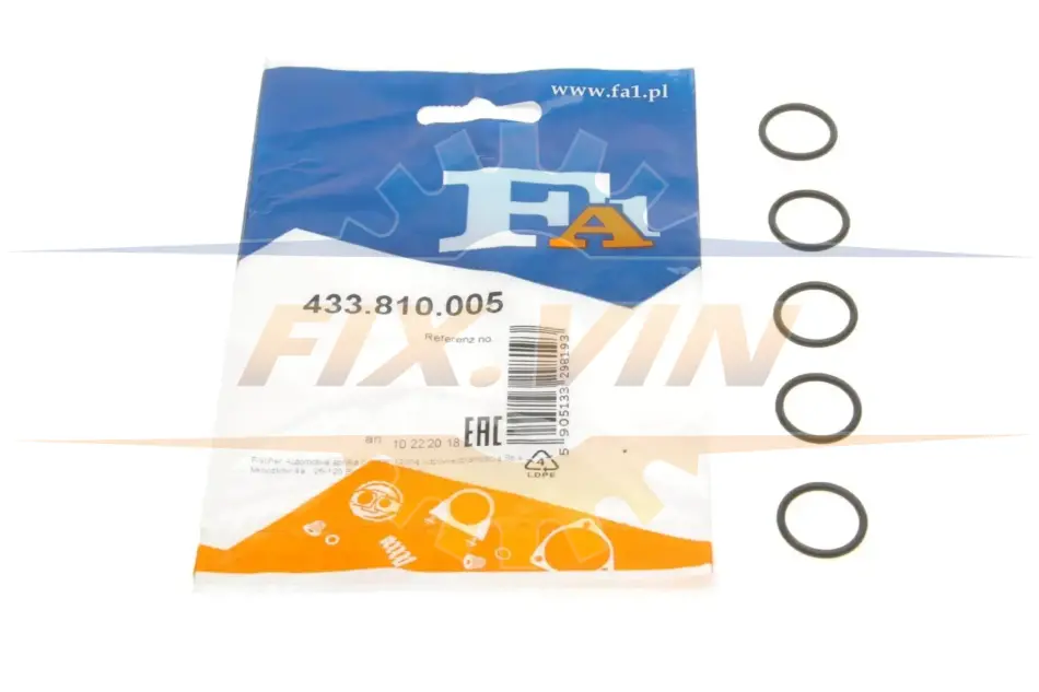 Прокладка турбіни BMW 1 (F20)/3 (F30/F80) 15-19 B48 (к-кт 5шт) FA1 Fischer Automotive One (FA1) 433.810.005 (фото 1)