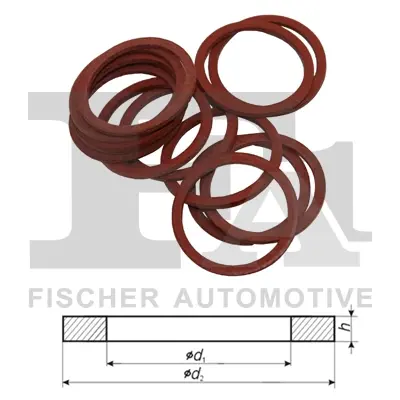 FISCHER Ущільнювальне кільце (мат. VF (вулканізована фібра)) 12*16*1,5 мм Fischer Automotive One (FA1) 511870010 (фото 1)