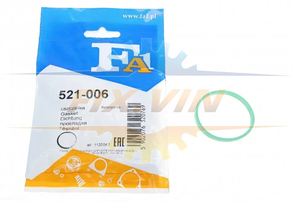 Прокладка колектора впускного FA1 Fischer Automotive One (FA1) 521-006 (фото 1)