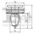 Кліпса кріплення (к-кт 5 шт) Tesla Model S 12-26 Fischer Automotive One (FA1) 52-40003.5 (фото 2)