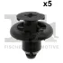 Кліпса кріплення (к-кт 5 шт) Subaru Legacy 09-/Impreza 00- Fischer Automotive One (FA1) 72-30004.5 (фото 1)