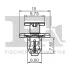Кліпса кріплення (к-кт 5 шт) Subaru Legacy 09-/Impreza 00- Fischer Automotive One (FA1) 72-30004.5 (фото 2)