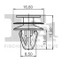 Кліпса кріплення обшивки (к-кт 5шт) Hyundai Elantra/Kia Cerato 03-11 Fischer Automotive One (FA1) 73-40005.5 (фото 2)