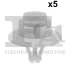 Кліпса кріплення (к-кт 5шт) Renault Kangoo 97-/Megane 02- Fischer Automotive One (FA1) 75-40010.5 (фото 1)