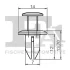 Кліпса кріплення (к-кт 5 шт) Subaru/Honda Fischer Automotive One (FA1) 79-30013.5 (фото 2)