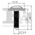 Кліпса кріплення Honda Accord 98-02 (к-кт 5 шт) Fischer Automotive One (FA1) 79-70001.5 (фото 2)
