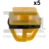 Кліпса кріплення накладки порога (к-кт 5шт) Hyundai Accent 94-/Santa Fe 01- Fischer Automotive One (FA1) 89-40005.5 (фото 1)