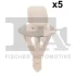 Кліпса кріплення накладки порога (к-кт 5шт) Hyundai Santa Fe 00- Fischer Automotive One (FA1) 89-40008.5 (фото 1)