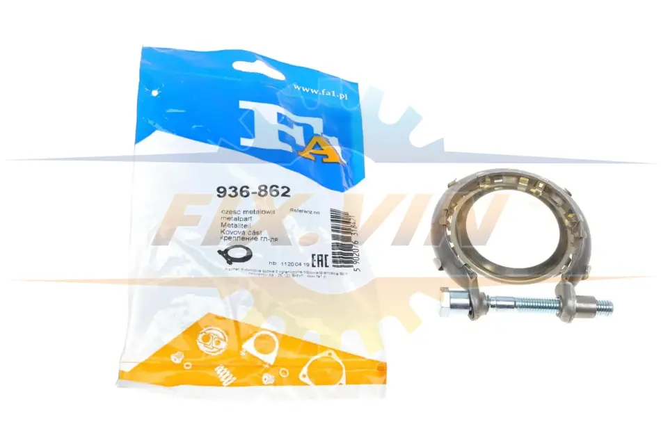 Хомут глушника Renault Kangoo 1.5 dCi 08- FA1 Fischer Automotive One (FA1) 936-862 (фото 1)