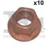 КОЛЬЦО УПЛОТНИТЕЛЬНОЕ УПАК 10ШТ. Fischer Automotive One (FA1) 988109110 (фото 1)