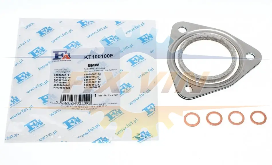 Комплект прокладок турбіни Citroen C4/C5/Peugeot 2.7/208/308 1.6 THP/GTI 07- FA1 Fischer Automotive One (FA1) KT100100E (фото 1)