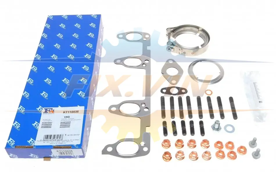 Комплект прокладок турбіни VW T5 1.9 TDi 03-09 FA1 Fischer Automotive One (FA1) KT110035 (фото 1)