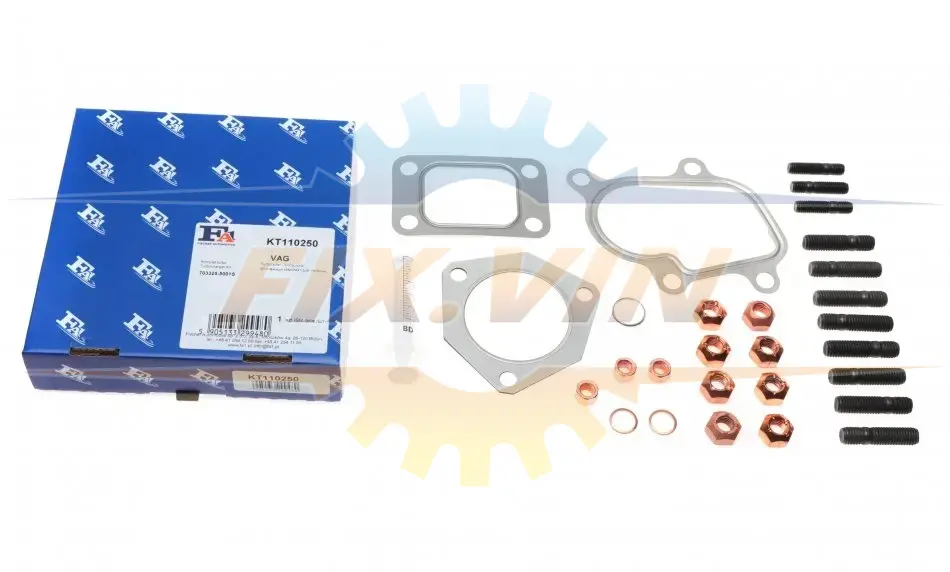 Комплект прокладок турбіни VW LT 2.8TDI (92kw) FA1 Fischer Automotive One (FA1) KT110250 (фото 1)