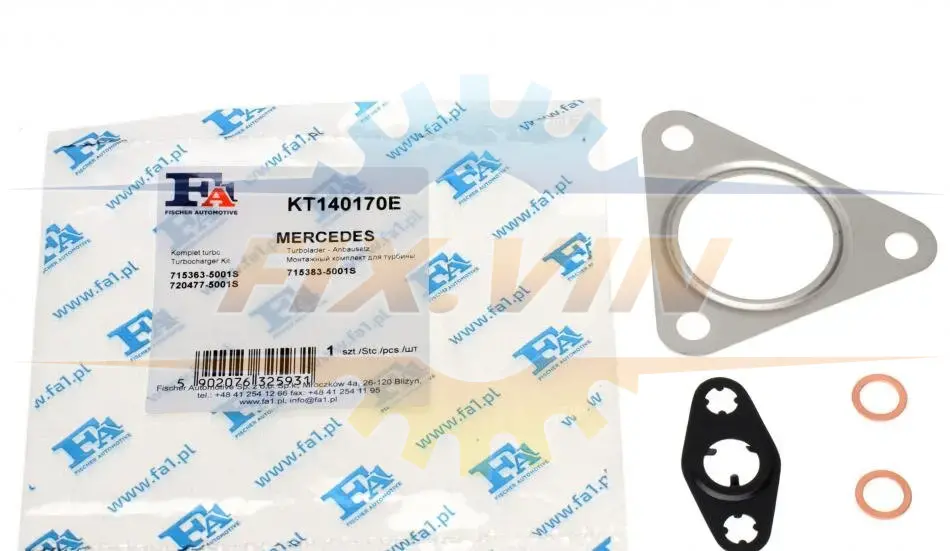 Комплект прокладок турбіни Fischer Automotive One (FA1) KT140170E (фото 1)